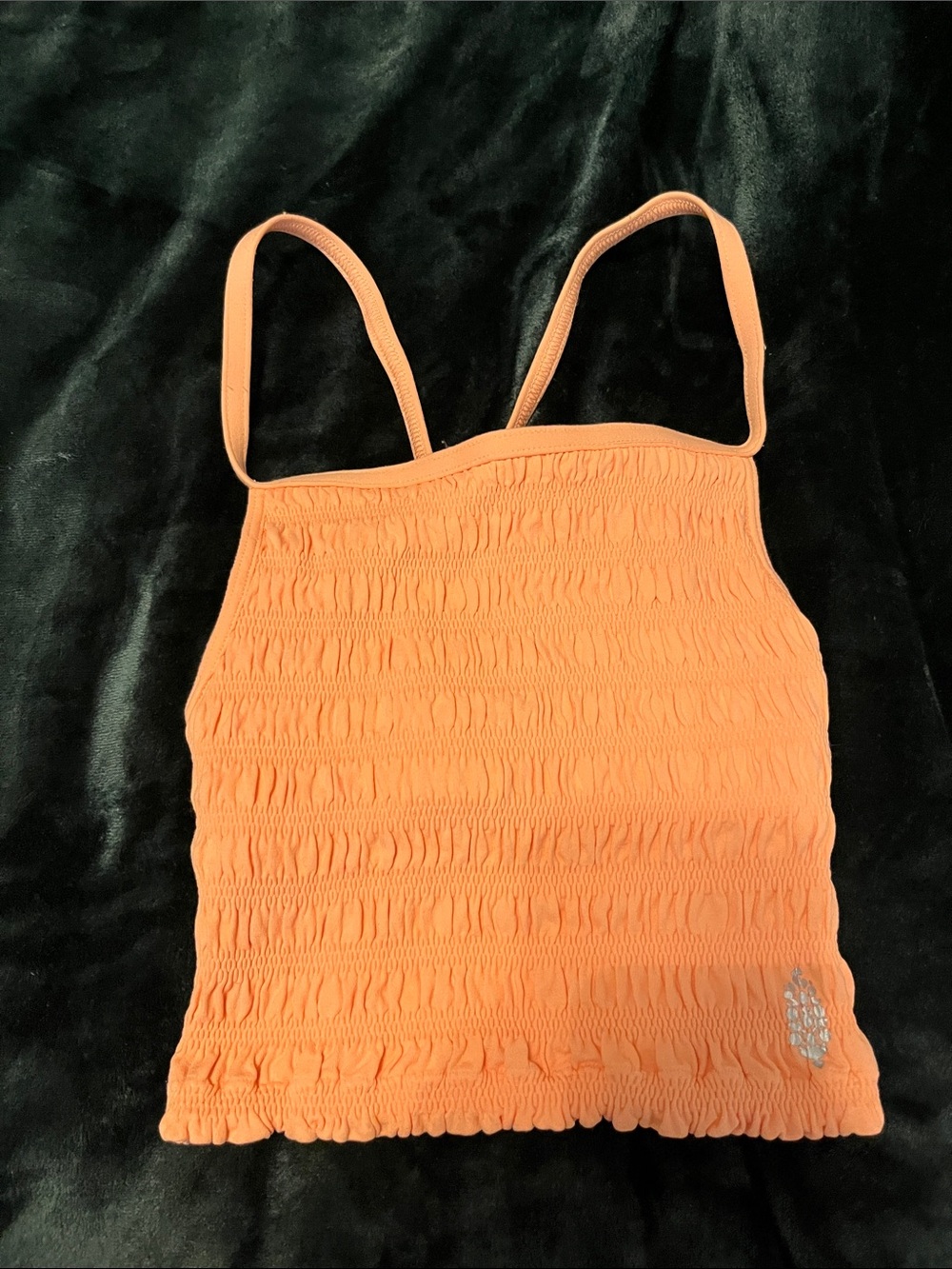 Free People Orange Cropped Top